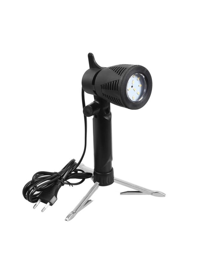 LED Photography Light White Warm Light Taobao Small Still Life Studio Soft Light Light Fill Light Small Spotlight Table Lamp-Light Source Color:Small LED Spotlight_European Standard | | White Light (5500K)  - Image 4