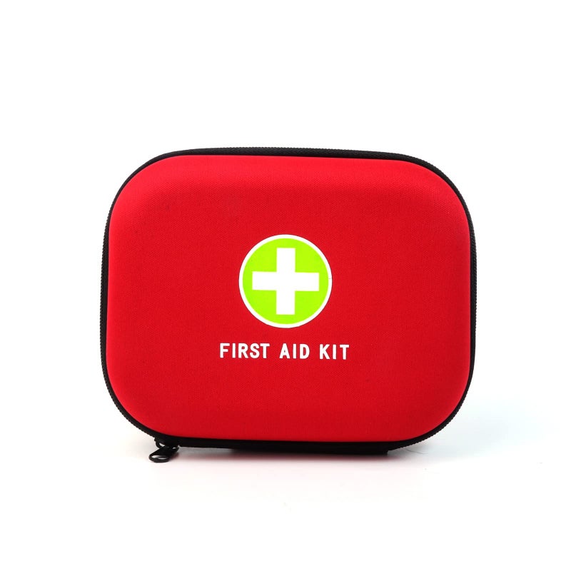 Jipemtra First Aid Hard Case Empty First Aid Hard Case First Aid EVA Hard Red Medical Bag for Home Health First Emergency Responder Camping Outdoors Red - Image 2