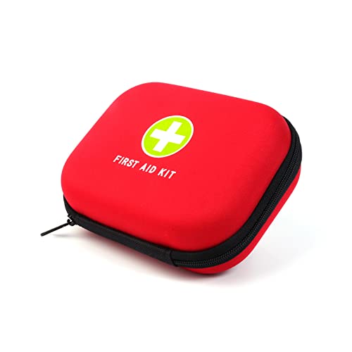 Jipemtra First Aid Hard Case Empty First Aid Hard Case First Aid EVA Hard Red Medical Bag for Home Health First Emergency Responder Camping Outdoors Red - Image 3