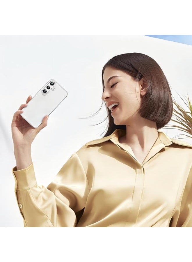 Clear Shockproof Case for Samsung Galaxy S24 | PC+TPU Hybrid | AR Optical Coating | Anti-Yellowing | Full Protection Transparent Cover | Wireless Charging Compatible - Image 4