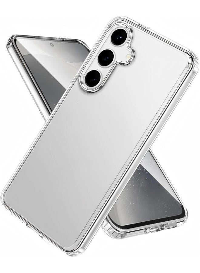 Clear Shockproof Case for Samsung Galaxy S24 | PC+TPU Hybrid | AR Optical Coating | Anti-Yellowing | Full Protection Transparent Cover | Wireless Charging Compatible - Image 1