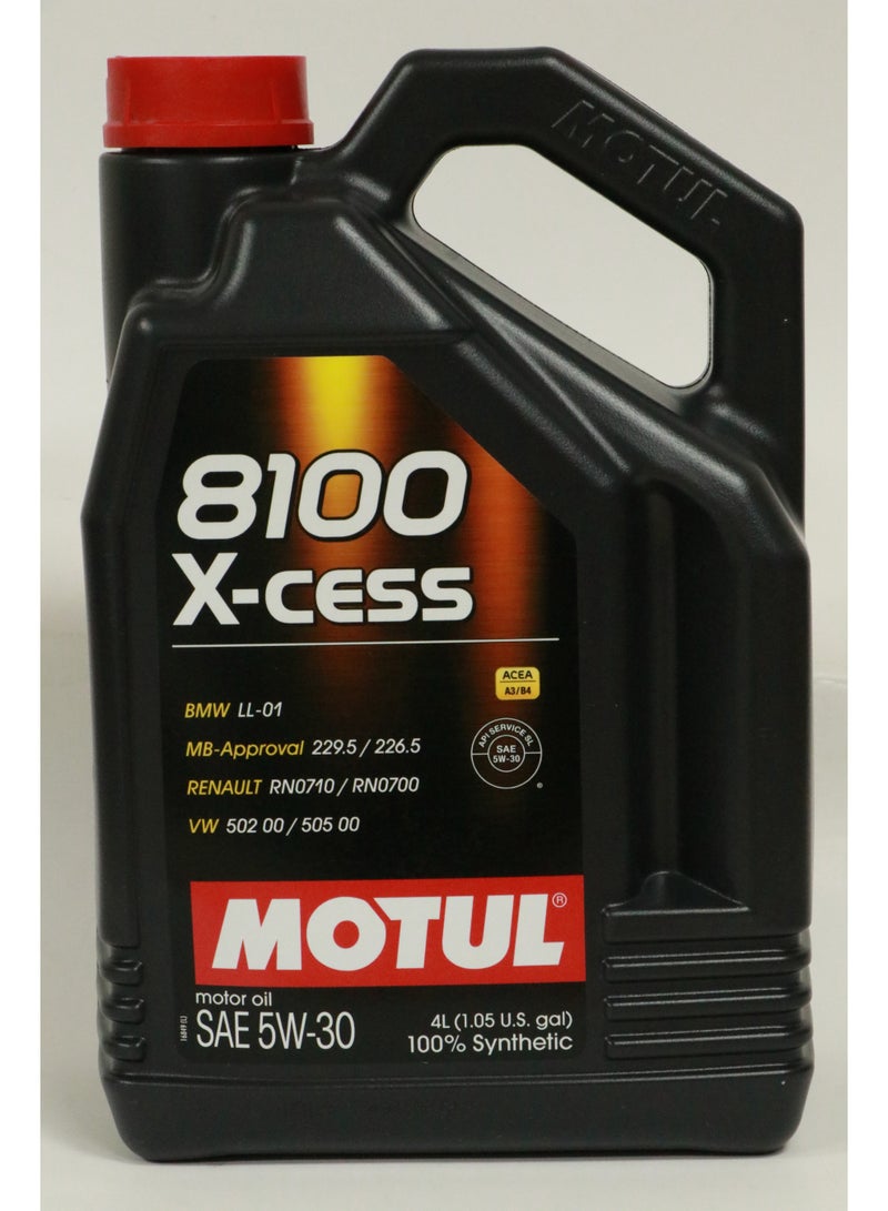 8100 X-CESS I 5W30 Fully Synthetic Engine Oil (4 L)