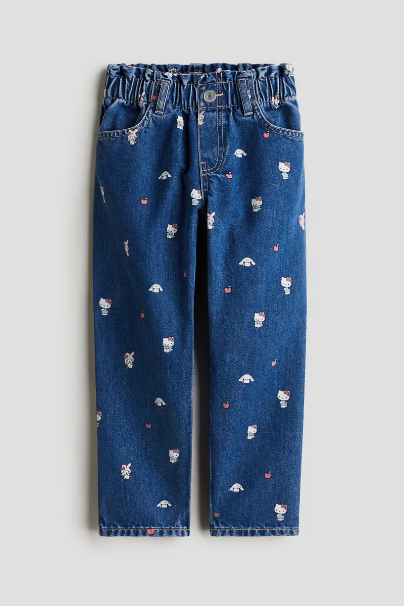 اتش اند ام جينز بقصة واسعة وساق مدببة