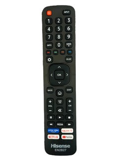 Replacement Remote Control For Hisense-Smart-TV-Remote, with Netflix, Prime Video, YouTube, Google Play Buttons Black