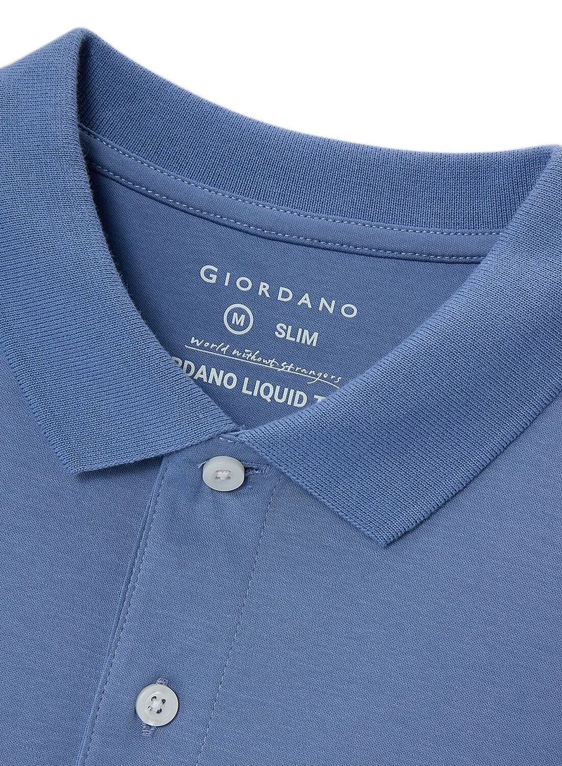 GIORDANO  Men's Slim Fit Liquid Touch Polo for Men | Best Price UAE