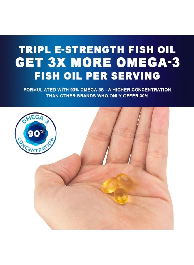 ألي وايز أوميغا 3 زيت السمك – 120 كبسولة طرية – تركيبة قوية تحتوي على 190 مجم EPA و125 مجم DHA – لدعم صحة القلب والدماغ والمفاصل – نقاء عالٍ بدون طعم السمك - Image 5
