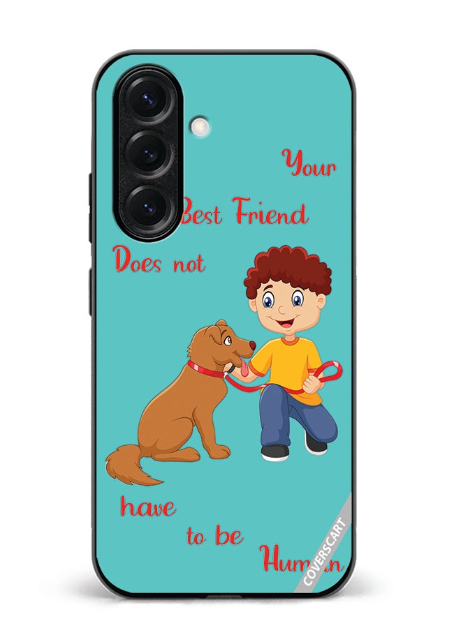 VR CREATIVE Protective Case Cover For Samsung Galaxy A56 Dog With Child Design Multicolour