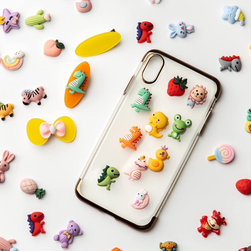 LEEXINLUU Slime Charms Cartoon Animal And Fruit Cute Set - Mixed Lot Assorted Fruit Resin Flatback Cute Sets For Diy Crafts Making,Decorations,Scrapbooking,Embellishments,Hair Clip 25pcs - Image 3
