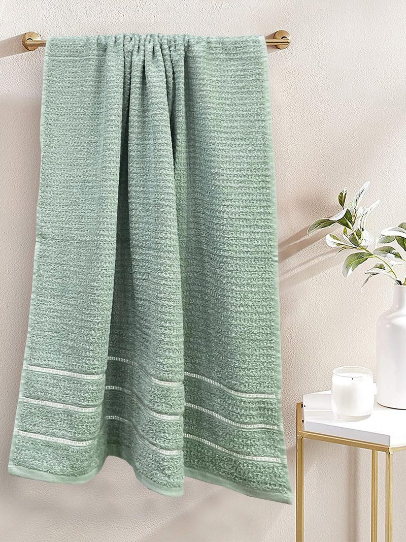 BIANCA Extra Plush Turkish Terry Towels -1pc Bath Towel Size (Mint-Tea) | 480 GSM l 100% Cotton Towel | Bath Towel for Men, Bath Towel for Women Solid-sage - Image 1