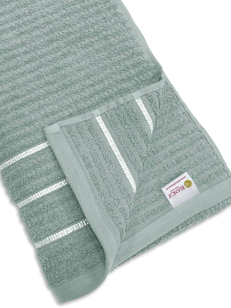 BIANCA Extra Plush Turkish Terry Towels -1pc Bath Towel Size (Mint-Tea) | 480 GSM l 100% Cotton Towel | Bath Towel for Men, Bath Towel for Women Solid-sage - Image 4