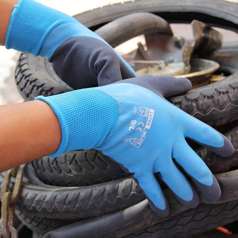 قفاش عمل Wonder Grip Thermo Plus مقاوم للبرودة مطلين باللاتكس بطبقتين للحماية - قفاش للزراعة والصيد والعمل - Image 3