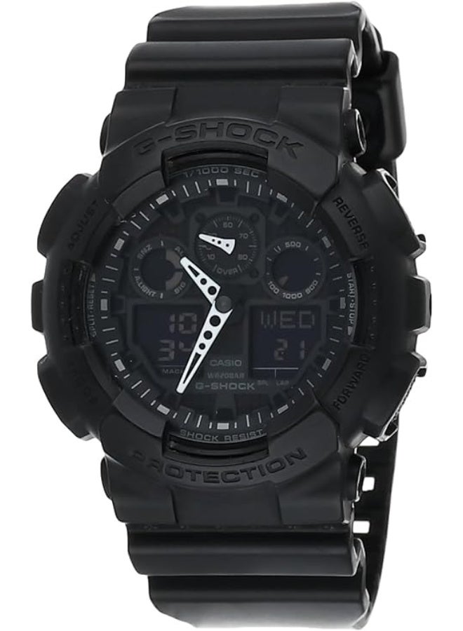 Casio G-Shock Watch - GA-100-1A1DR Black Dial, Black Band - Image 1