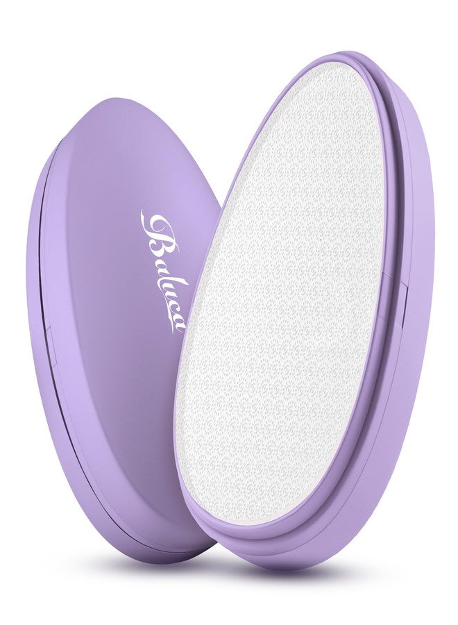 BALUCA Glass Foot File Callus Remover for Feet - Nano Glass Foot Scraper Scrubber Dead Skin Removal for Cracked Heels,Professional Pedicure Tool for Home, Salon, and Travel (Purple) - Image 1