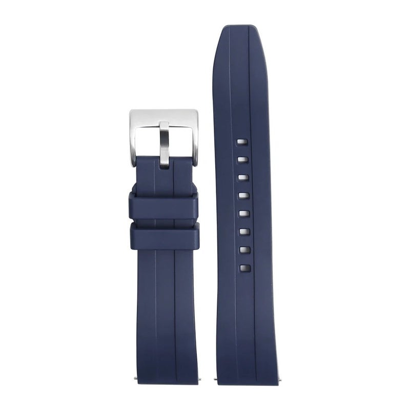 Bluejw Replacement Sports Waterproof Watch Band with Logo – Quick Release Fluorine FKM Rubber Strap for 20mm 22mm Watches, Multi Colors - Image 1