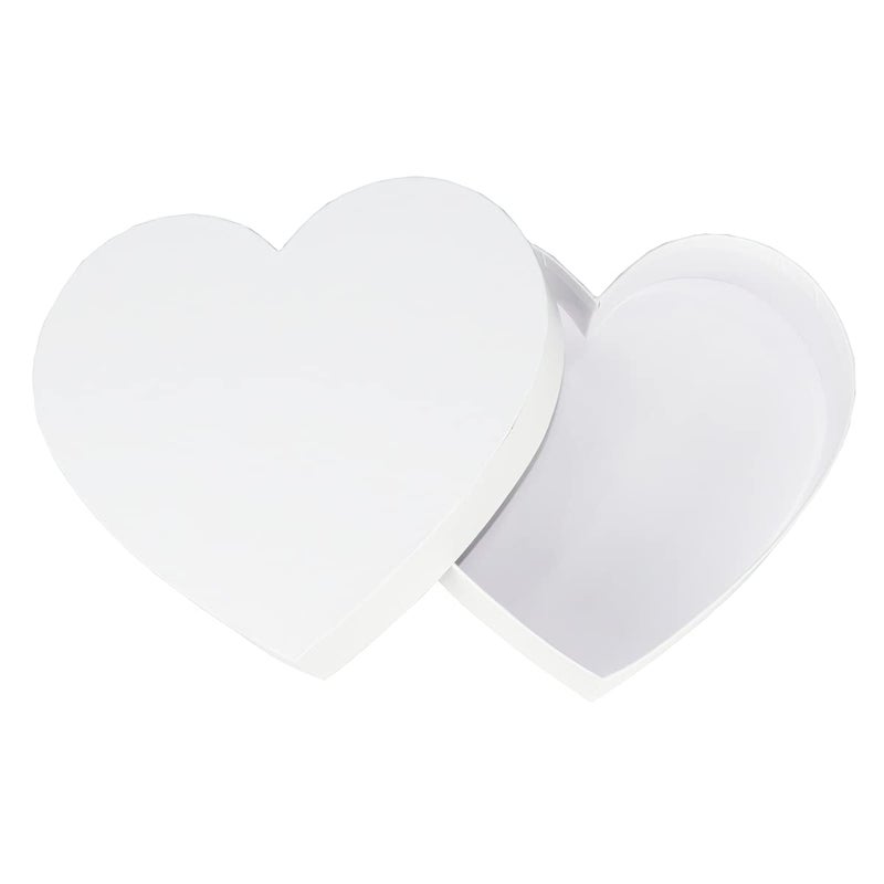 WENPACK Empty Heart Shaped Gift Box Strawberry Packaging (White) - Image 4