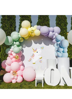 Generic Pastel Pink Purple White Balloons Garland 145 pcs Latex Balloons Arch Kit for Baby Shower Birthday Wedding Engagement Anniversary Christmas Festival Picnic or any Friends & Family Party  - Image 2