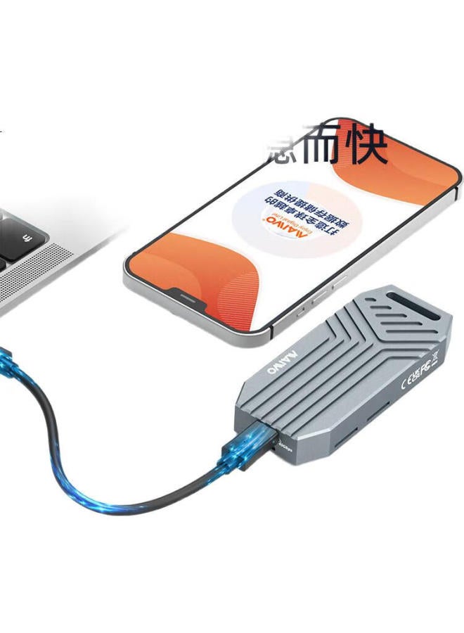 MAIWO حافظة قرص صلب Maiwo Usb4.0، حافظة M.2 Nvme Ssd بسرعة 40Gbps متوافقة مع Thunderbolt 5/4/3، مع مروحة مدمجة، مناسبة لجهاز Apple Macmini Laptop K1695F - Image 3