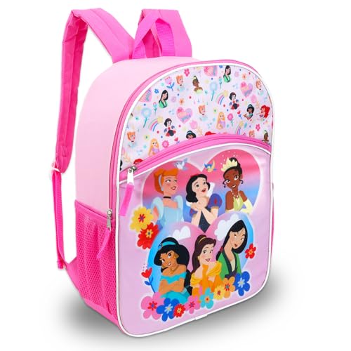 Disney Princess Backpack with Lunch Box Set - Bundle with 16" Snow White Backpack, Lunch Bag, Stickers, Water Bottle, Stickers, More | Disney Princess School Bag for Girls - Image 2