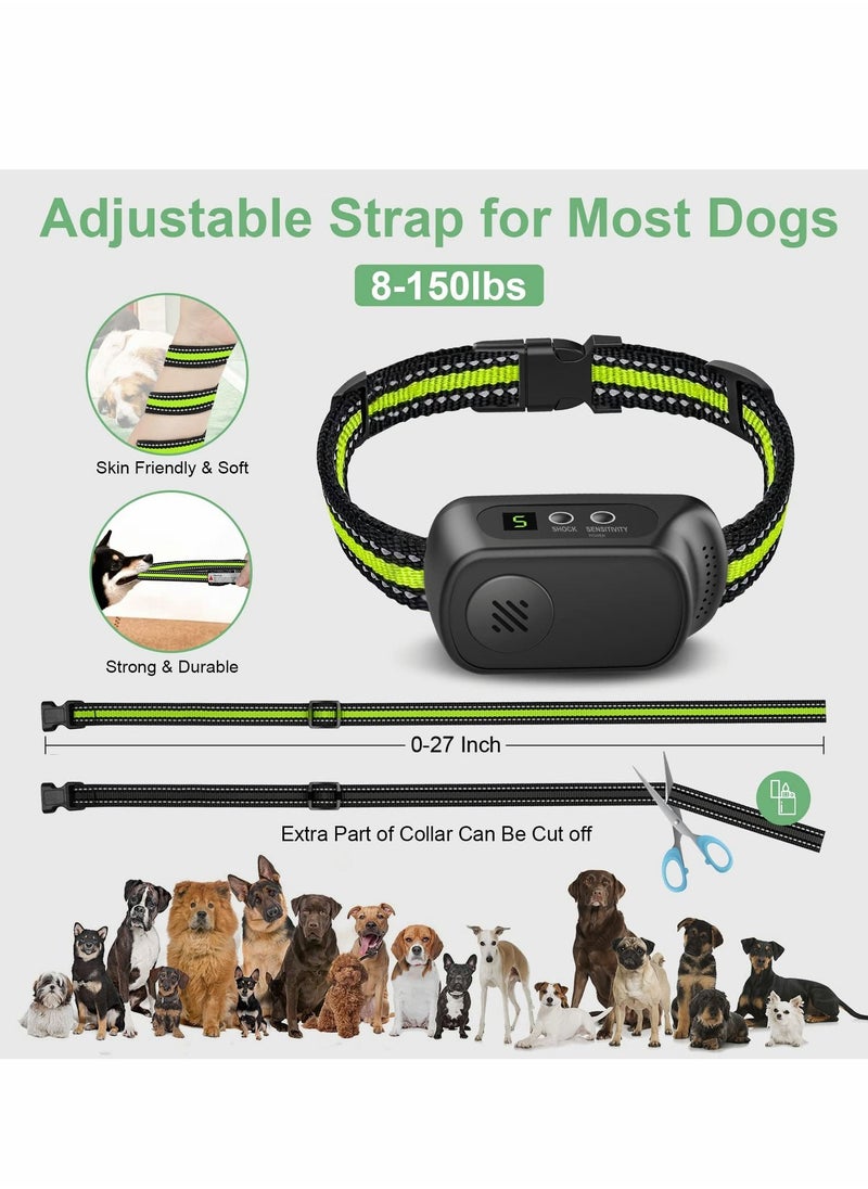SYOSI - Rechargeable Dog Bark Collar with Beep Vibration and Shock, Anti Barking Collar for Small Medium Large Dogs, Humane Dog Training Device with 5 Adjustable Sensitivity Levels - Image 1