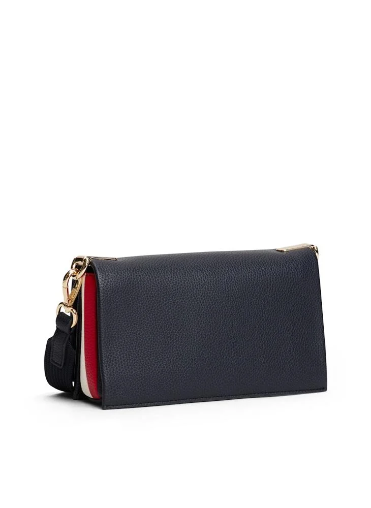 TOMMY HILFIGER TH Monogram Pebble Grain Crossbody Bag