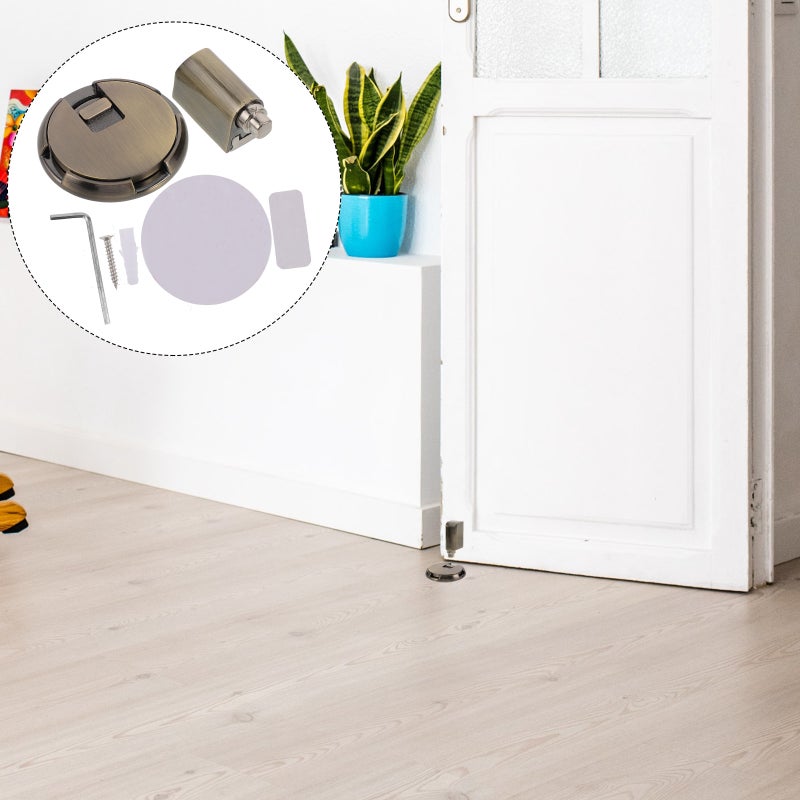 No Magnetic Mechanical Door Adjustable Door Holder For Door Gaps Windproof Door Stop Home Office Bedroom Door Stop - Image 1