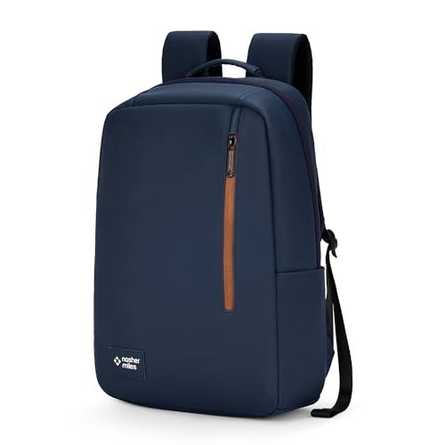 Nasher Miles Tribeca Premium Polyurethane Laptop Backpack 17L | Ideal for College, School, Office, Travel | Men, Women, Boys, Girls (Navy Blue) - Image 1