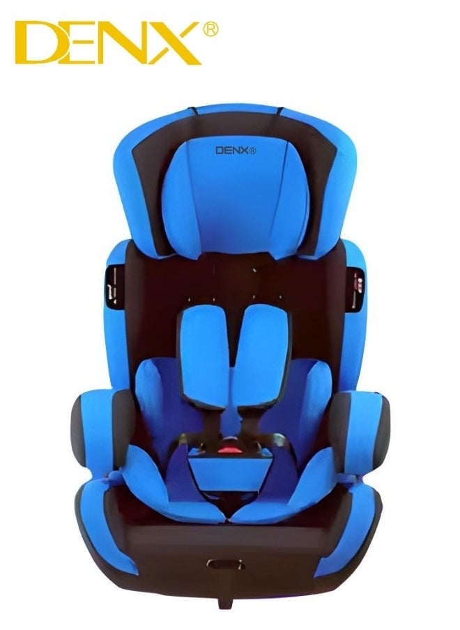Denx Comfortable Baby Car Seat, For Children From 1 Month To 12 Years With Multiple Reclining Positions, Adjustable Headrest Height, Certified Travel Baby Car Seat For Toddlers Blue/Black - Image 1