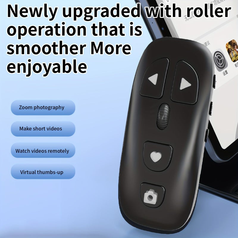 Grey Wireless Remote Control for Selfie Live Streaming Video Shooting Stable Connection - Image 5