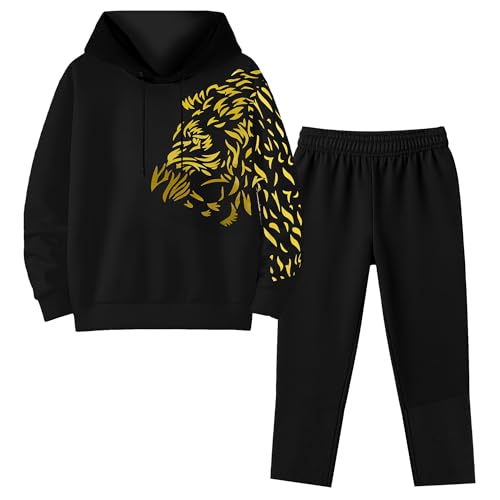 FASHA Kids Hoodie & Lower Set for Boys & Girls | Winter Wear Tracksuit |Hooded Sweatshirt with Jogger Pants| Comfortable Cotton Blend Clothing for Children (2-16 Years) - Image 1