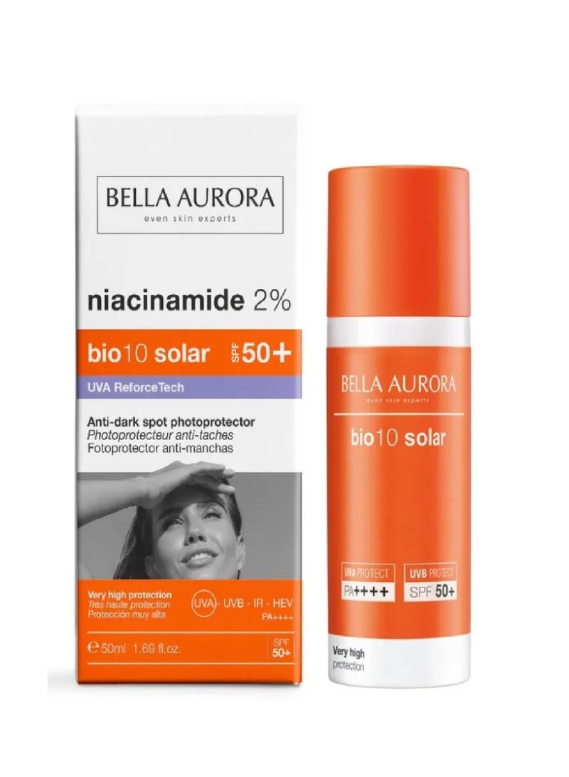 BELLA AURORA NIACINAMIDE 2% BIO10SOLAR SPF50+UVA 50ML