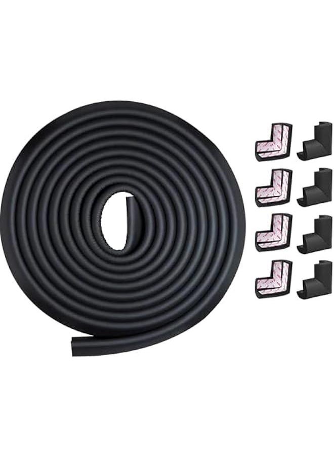 HOOKOR Baby Guard Corner Protector, Safety Furniture Bumper Strips, 5m Side Length + 8 Pre-Applied Corners, Baby Corner Protectors for Fireplaces, Tables, Stairs and Cabinets.  - Image 1