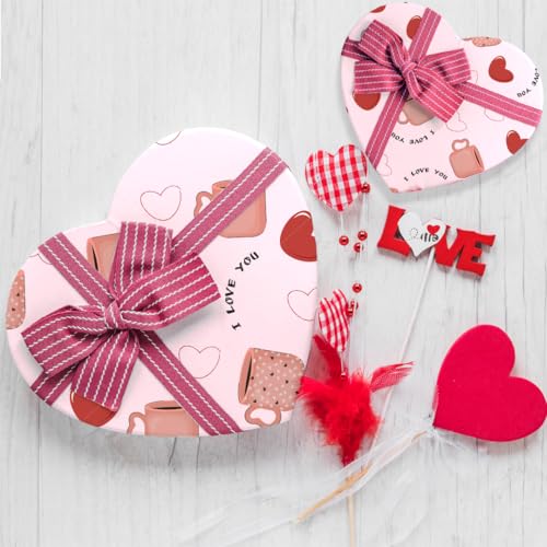 Festiko® I Love You Gift Wrapping Paper Sheets (Pack of 10 Sheets), Valentine's Day Wrapping Paper, Love Theme Printed Wrapping Papers - Image 4