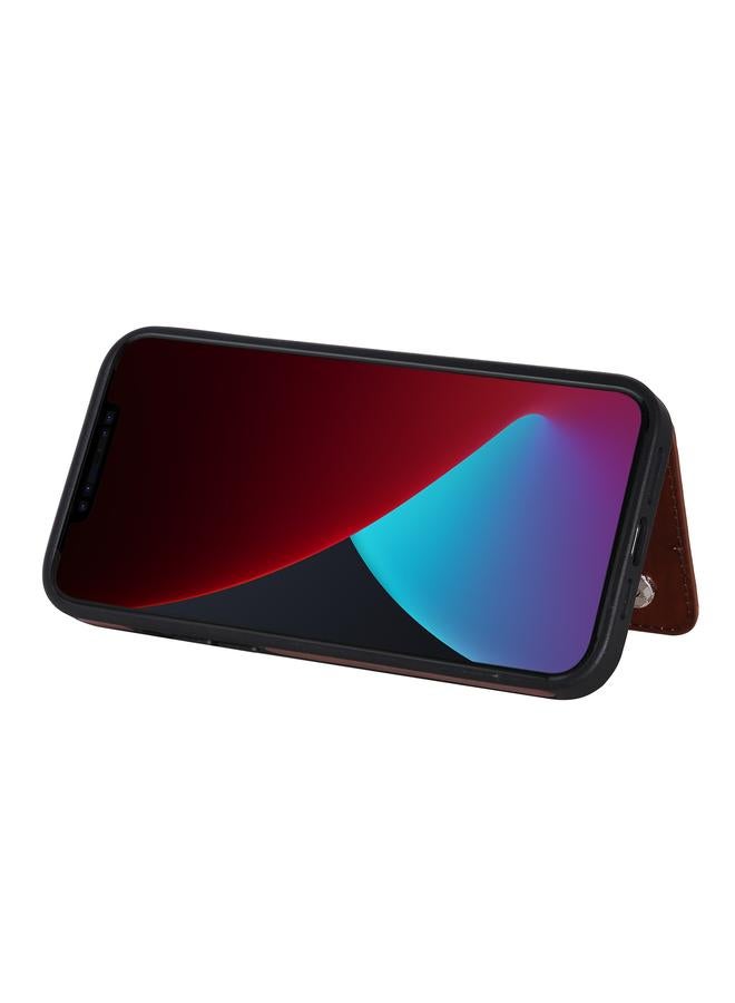 اس-توب جراب لهاتف iPhone 12 mini بنقشة نحلة قطة، جراب واقٍ مقاوم للصدمات مع فتحات للبطاقات وإطار للصور - Image 5