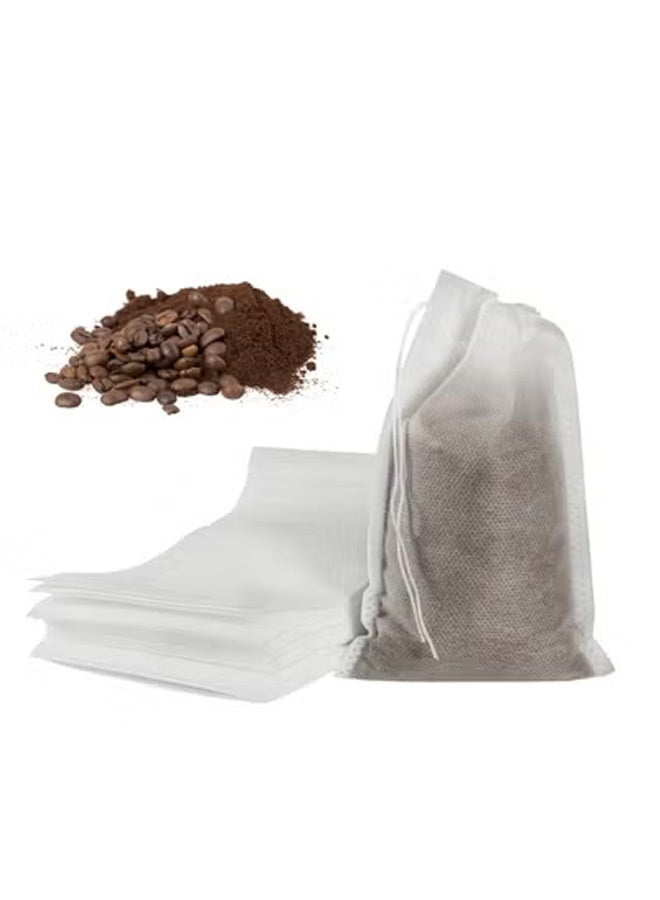 Peachjoy 100pcs Cold Brew Bags, Disposable Coffee Filter Bag Fine Mesh Brewing Drawstring Pouches for Iced Coffee Hot Tea Herb Spice  - Image 1