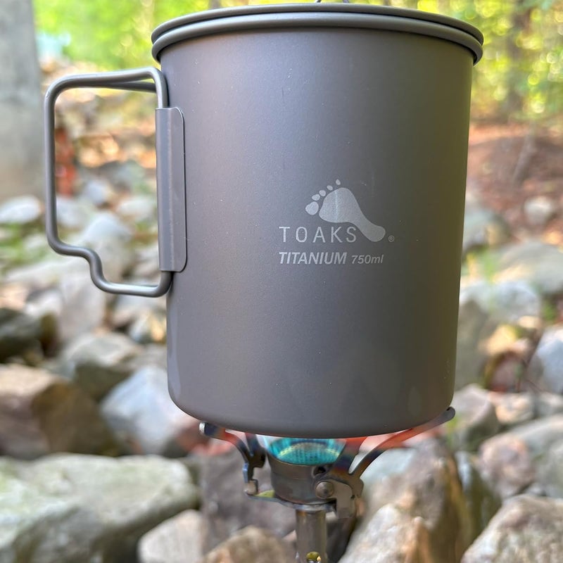 TOAKS Titanium Ultralight Gas Stove â€“ 1.7 oz Compact Backpacking Stove, Foldable Legs, Precision Jet Burner â€“ Durable, Fuel Efficient, Affordable - Image 4