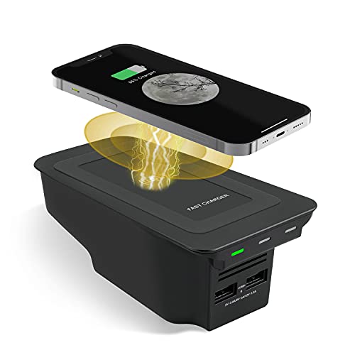 COTAZA Car Wireless Phone Charger for Volvo 2017-2025 XC90 XC60 S90 S60 V90 V60 2025 2024 2023 2022 2021 2020 2019 2018 2017 Center Console Accessories Charging Pad - Image 1