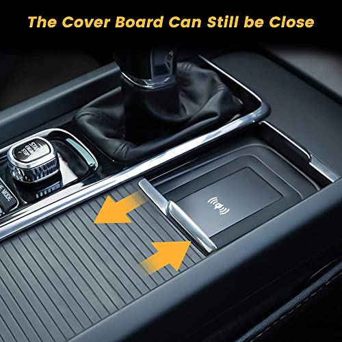 COTAZA Car Wireless Phone Charger for Volvo 2017-2025 XC90 XC60 S90 S60 V90 V60 2025 2024 2023 2022 2021 2020 2019 2018 2017 Center Console Accessories Charging Pad - Image 5