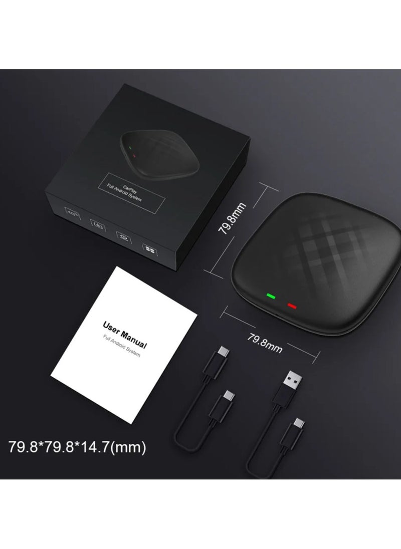 Carlinkit - Carlinkit Wireless Carplay Box 8GB RAM+128GB ROM Wireless Android Auto Car Adapter 3 In 1 Car AI Box Built In GPS Android 13 Dual Band Wifi Bluetooth - Image 1