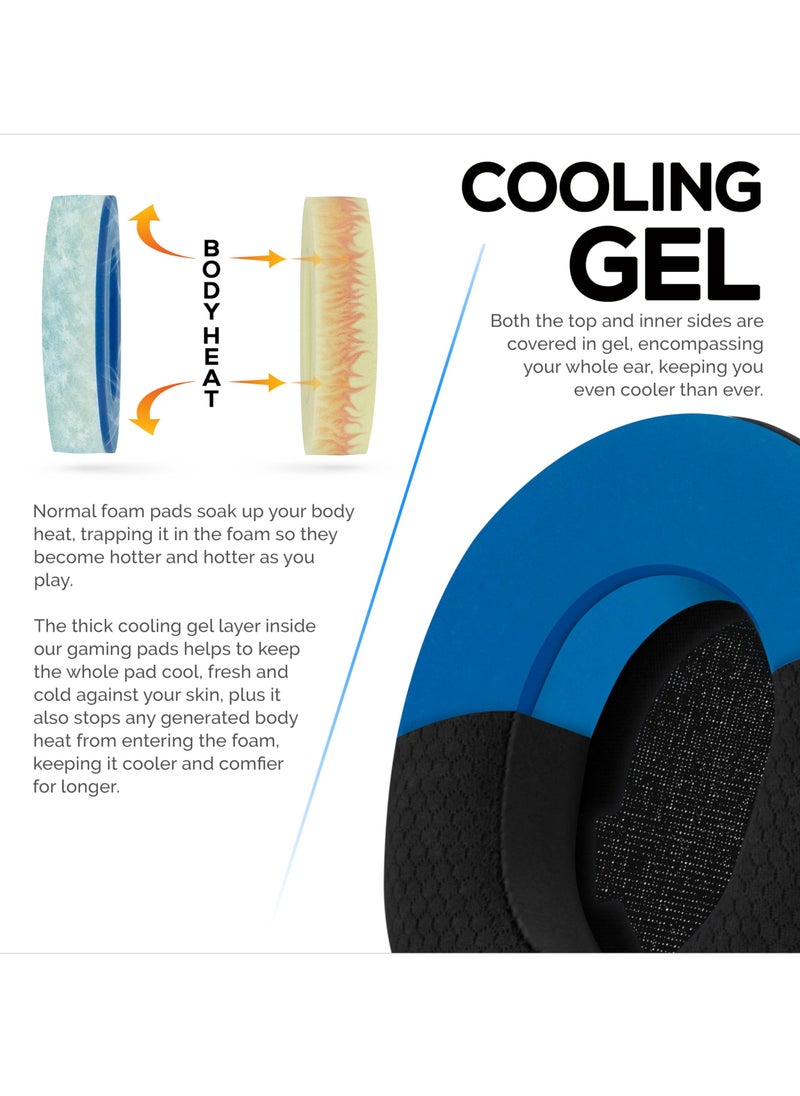 Generic - Replacement Ear Pads for Arctis Nova Pro Wireless with Thick Memory Foam, Cooling Gel, Breathable Mesh, Leather, Improved Comfort Sound Isolation Earpads - Image 1