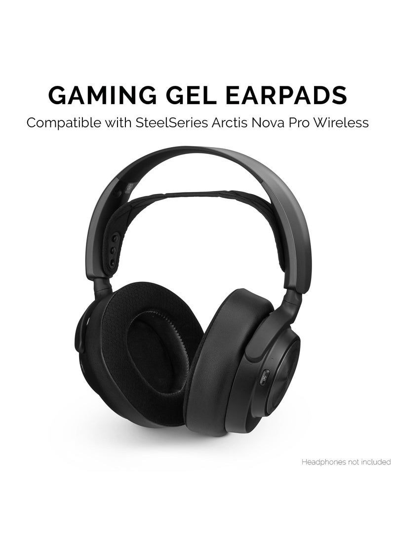 Generic - Replacement Ear Pads for Arctis Nova Pro Wireless with Thick Memory Foam, Cooling Gel, Breathable Mesh, Leather, Improved Comfort Sound Isolation Earpads - Image 1
