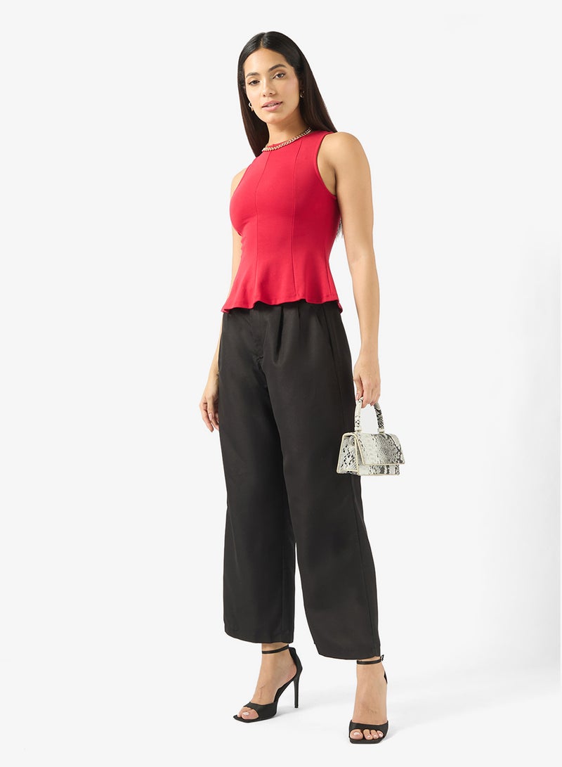 ELLA High Waisted Straight Fit Pants - Image 2