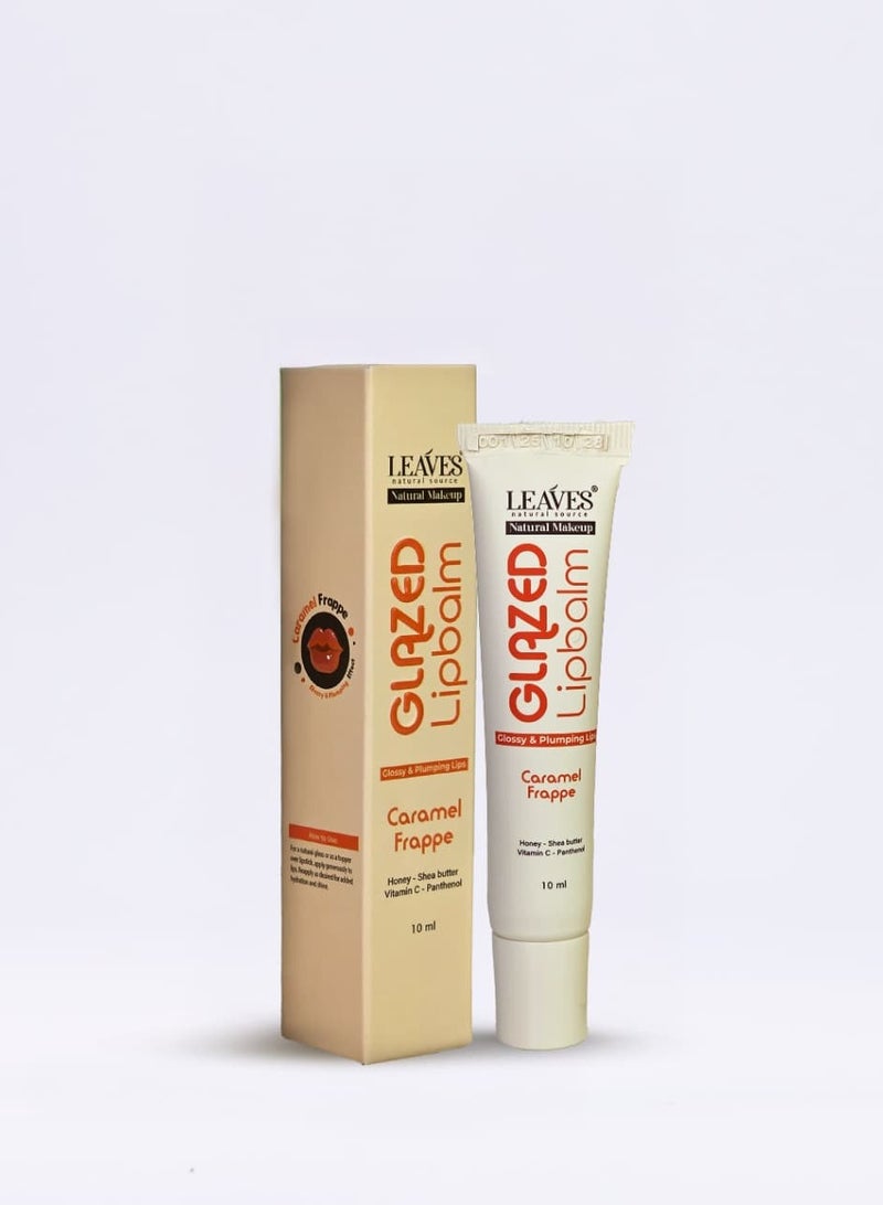 LEAVES Glazed Lip Balm 10 ml – Caramel Frappe - Image 1