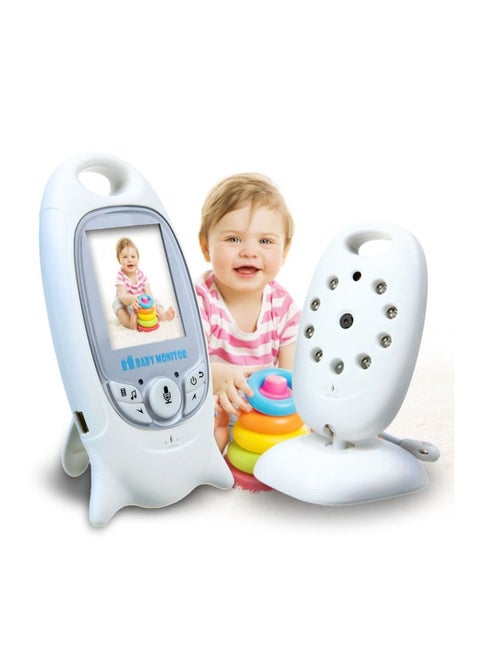 Baby Monitor Video Baby Monitor Wireless with Camera Night Vision Temperature Monitoring Lullaby, 2-Way Intercom System, Color LCD Screen, for Baby, Pet, Old People, sound sensor function