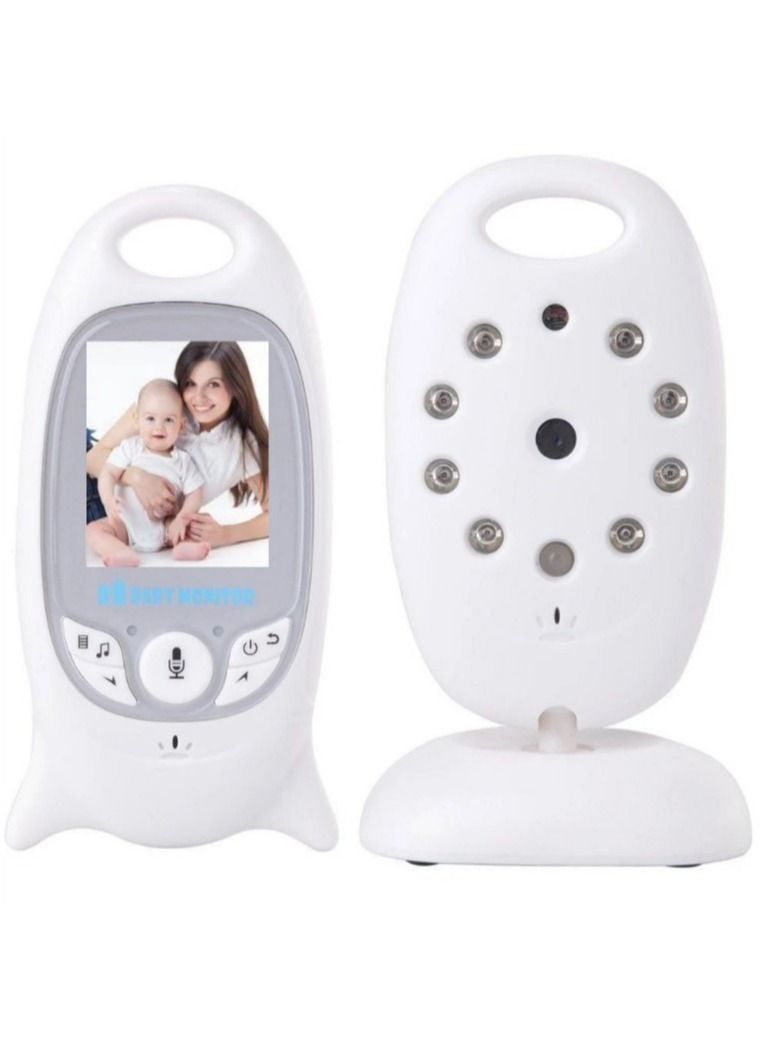 Baby Monitor Video Baby Monitor Wireless with Camera Night Vision Temperature Monitoring Lullaby, 2-Way Intercom System, Color LCD Screen, for Baby, Pet, Old People, sound sensor function