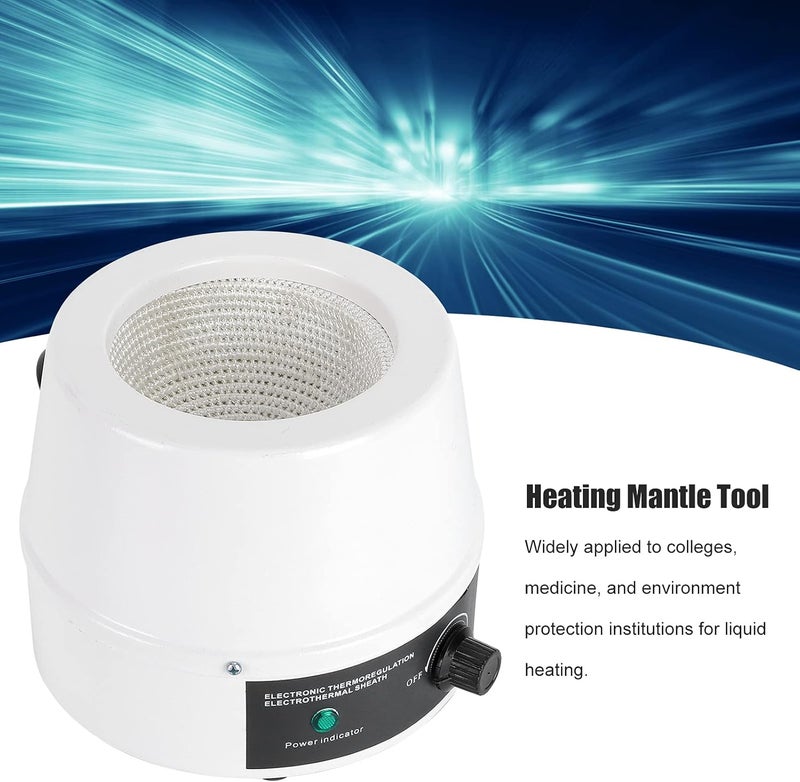 Wal front Lab Heating Mantle 500ml Electric Heating Mantle Adjustable Temperature Control Heating Mantle for Liquid Heating(US Plug 110V (500ml 250W)) - Image 3