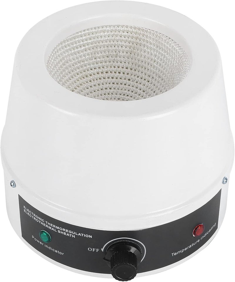 Wal front Lab Heating Mantle 500ml Electric Heating Mantle Adjustable Temperature Control Heating Mantle for Liquid Heating(US Plug 110V (500ml 250W)) - Image 1