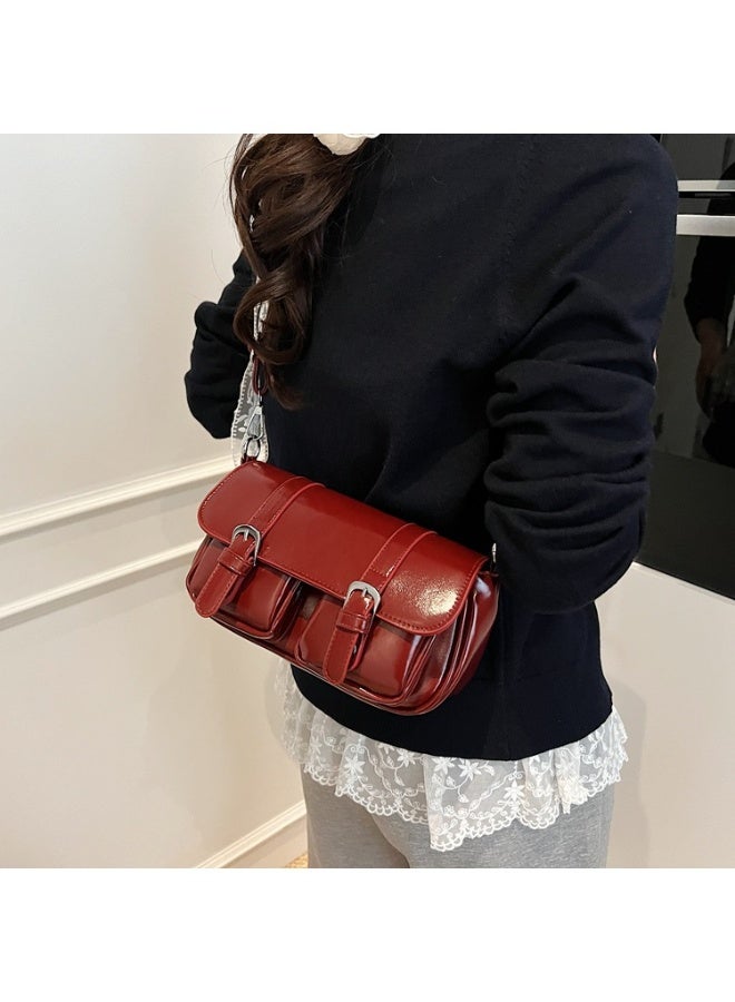 KUYING New Fashionable Simple Retro Underarm Bag  - Image 3