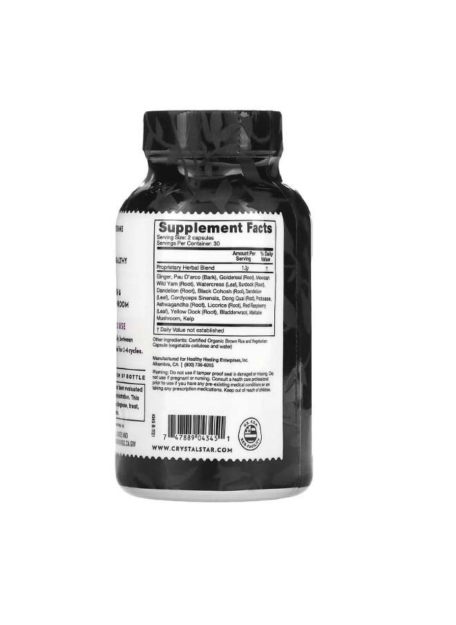 Crystal Star Fibro Defense 60 Vegetarian Capsules  - Image 2