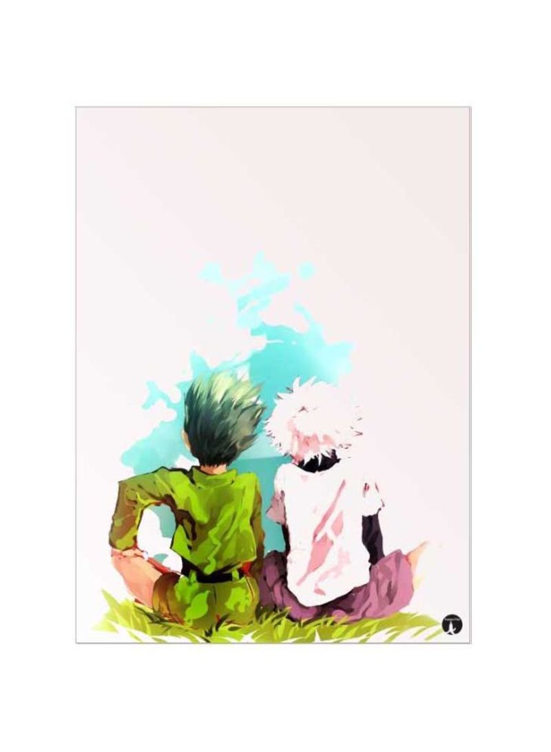 RKN Anime Hunter X Hunter Printed Mousepad Pink/Green/Blue