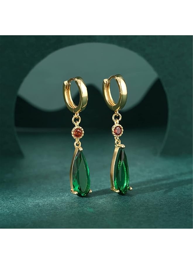 erorex Earrings For Women Men Anime Howls Studs Costume Jewelry Green Water Drop Earrings Accessories - Image 4
